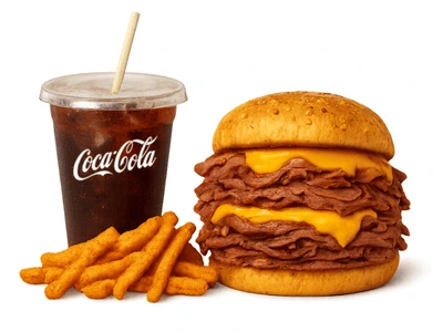 Arby's Menu & Prices (2026): Every Combo, Side & Calorie Count 36 Half Pound Beef 'n Cheddar Meal