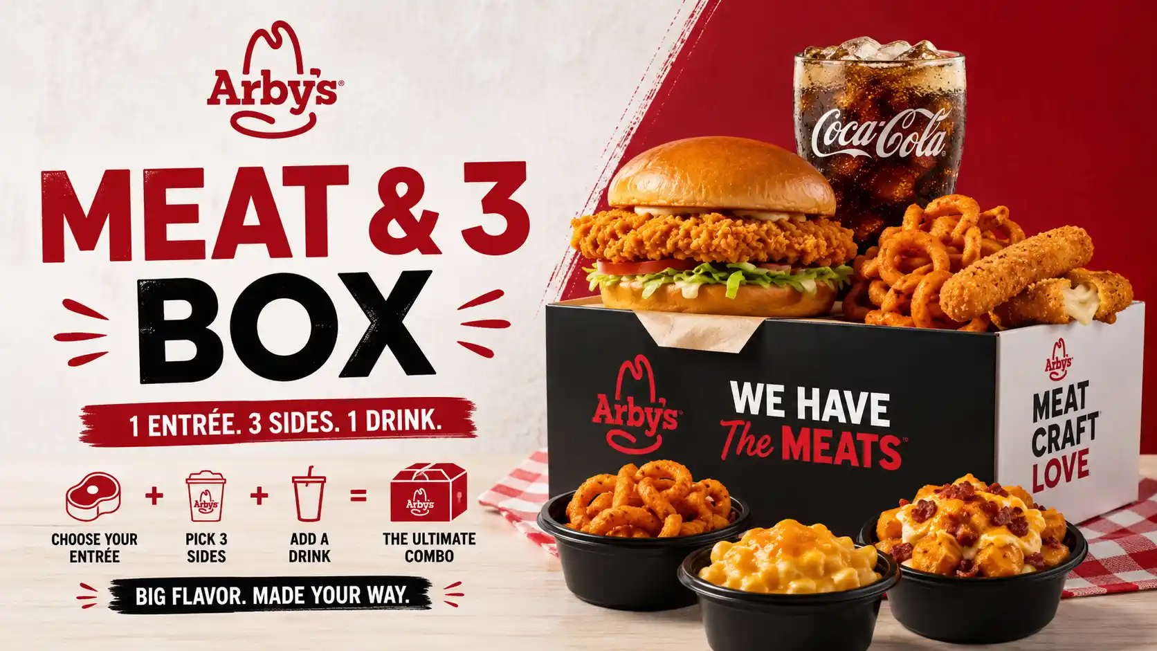 Arby's Meat & 3 Box Limited-time Deals