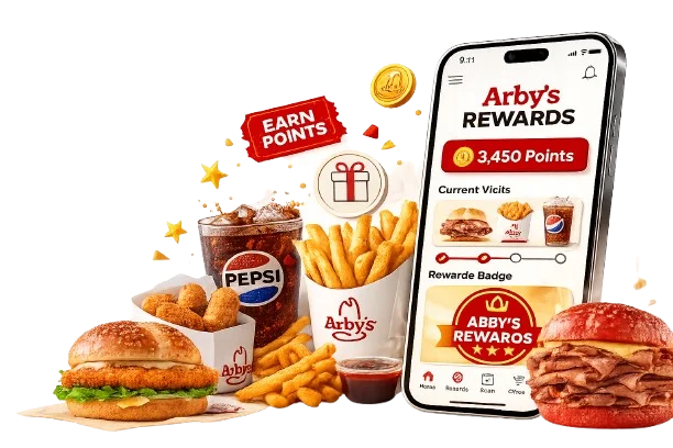 Arby's Rewards program mobile app with points and deals